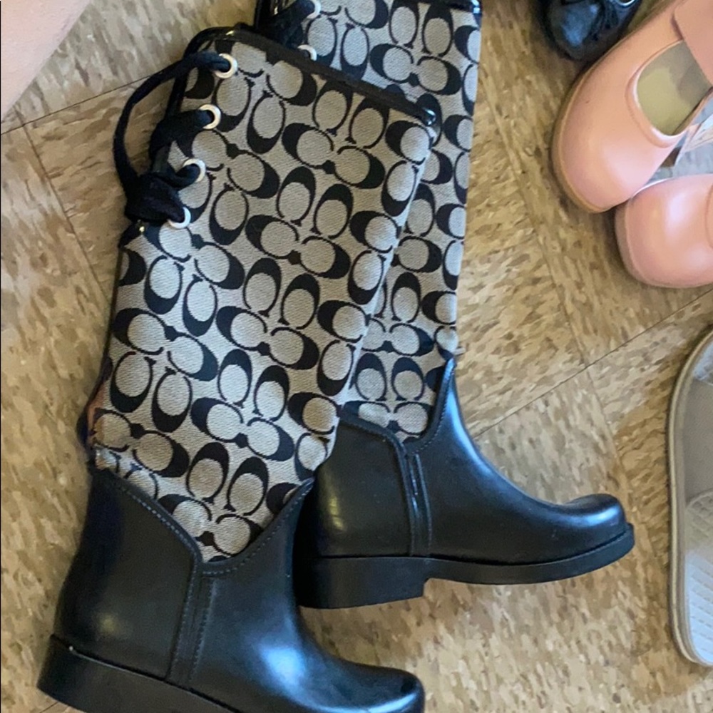 Coach rain boots